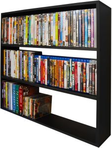 Estante para DVDs (Preto)
