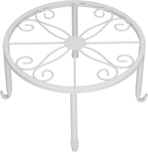 Estante de flores, suporte para plantas de piso para sala de estar com varanda(Branco)
