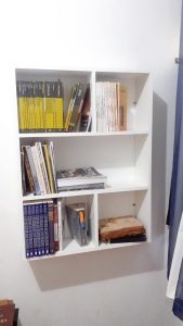 Estante para Livros MDF Branco Nicho Livreiro Multiuso Branca Organizadora Parede