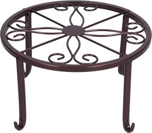 Estante de flores, suporte para plantas de piso para sala de estar com varanda(Bronze)