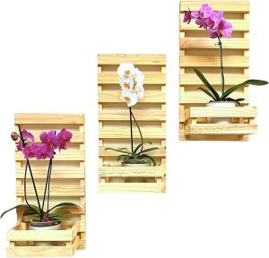 Kit 3 Painel Floreira Jardim Vertical Plantas Com Cachepos