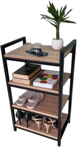Estante Strassis Design SD-3099 Metal e MDF Cor: Preta