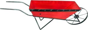 Floreira Carrinho De Mão Metal Vermelho 78cm Vs Vermelho