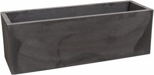 Floreira FLAT 67 Preto Ardosia