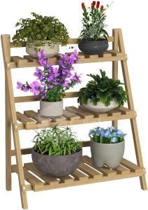 Floreira para plantas prateleiras para vaso de plantas de madeira
