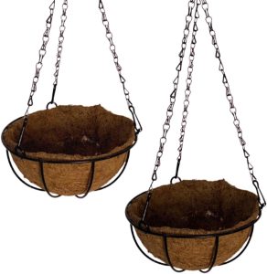 Vaso de Fibra de Coco 20cm de Plantas Suspenso com Corrente (2, 25cm)