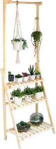 Estante para plantas Floreira Com Suporte + Suporte Varão Varal