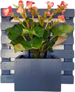 Vaso Decorativo De Madeira Floreira Ripada Placa 30x30 Jardim Vertical