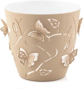 Vaso de Flores Plantas Cachepot 3D Floreira de Mesa Decor 2,5L Plasvale Borboletas