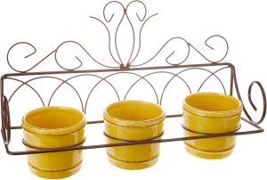VASO FLOREIRA DE PAR. COM 3 CACHEPO