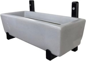 Suporte de Ferro p/ Jardim Vertical com Floreira p/ Plantas Cor: Cinza