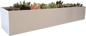 PSOIRGCNH Moderno Vaso de Metal-Caixa Retangular para Suculentas-Vasos para Peitoril de Janela de 32"-Mesa Decorativa para Interior/Exterior Ou Vaso para Janela-Vaso para Ervas para Peitoril de Janela