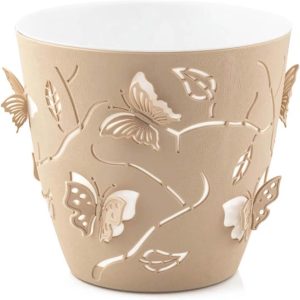 Vaso de Flor Plantas Cachepot 3D Floreira de Mesa Decor 1,4L Plasvale Borboletas