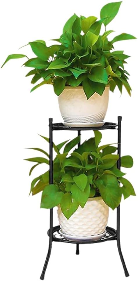 BTSEURY Suporte de planta em vaso de metal, 50,8 cm, suporte decorativo à prova de ferrugem para vasos de flores com arte de ferro para ambientes internos e externos, suportes para vasos de aço para jardim, suporte de exibição de canto 1 BTSEURY Suporte de planta em vaso de metal 508 cm