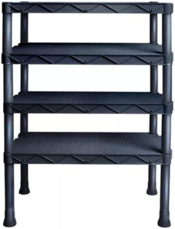 Estante Atena Rattan Lateral 4 Níveis Preta Desmontável 25810PM Arqplast 1 Estante Atena Rattan Lateral 4 Niveis Preta Desmontavel 25810PM Arqplast