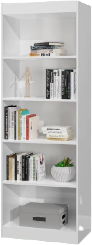 Estante Livreiro Multiuso 4 prateleiras 1,78m Office Branco J&a 1 Estante Livreiro Multiuso 4 prateleiras 178m Office Branco Ja