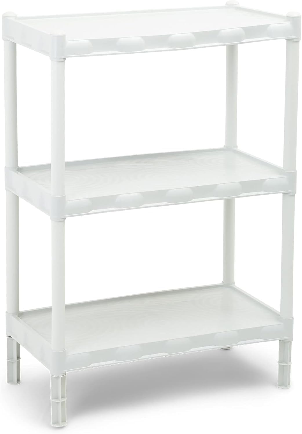 Estante Modular Branca Com 3 Prateleiras Espaçosas Para Organizar Seu Ambiente - Premium 1 Estante Modular Branca Com 3 Prateleiras Espacosas Para Organizar Seu