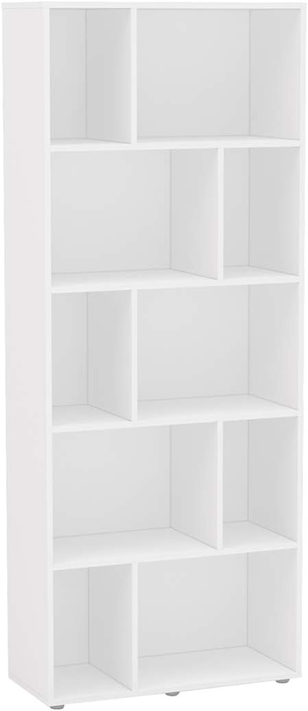 Estante Para Livros Xangai Com 10 Nichos Branca Politorno 1 Estante Para Livros Xangai Com 10 Nichos Branca Politorno