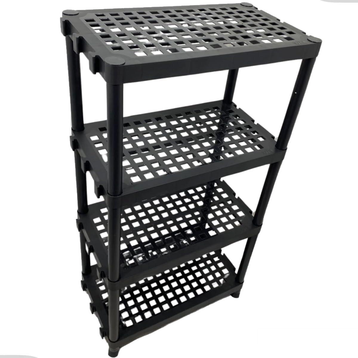 Estante Prateleira Modular 4 Andar Reforçada Organizadora Livros Cozinha Quarto Lavanderia Sapateira Facil Montar Preta 1 Estante Prateleira Modular 4 Andar Reforcada Organizadora Livros Cozinha Quarto
