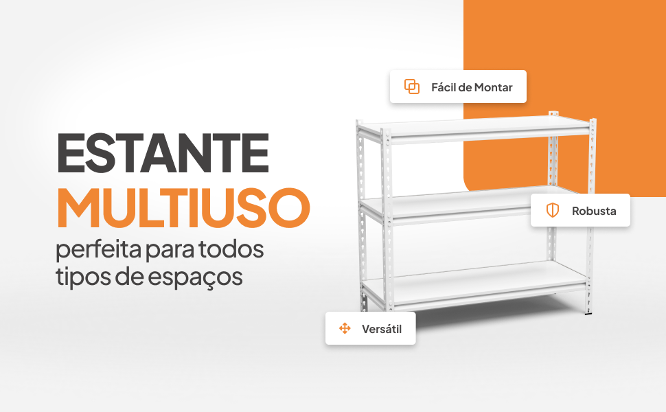 Estante, Prateleira, Prateleira de MDF, Organizadora, Estante Multiuso, sem parafuso, não fica bamba