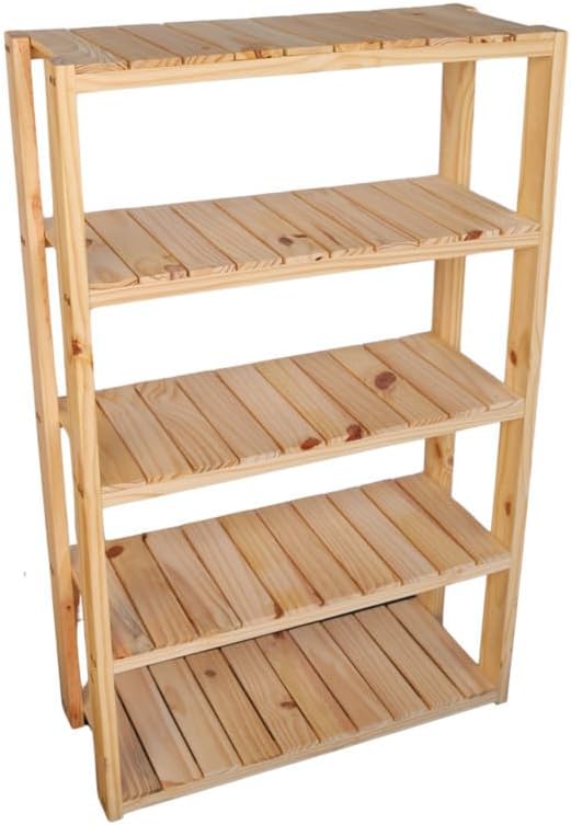 Floreira para plantas Estante Organizadora 5 Prateleiras Madeira Pinus 120x70cm 1 Floreira para plantas Estante Organizadora 5 Prateleiras Madeira Pinus