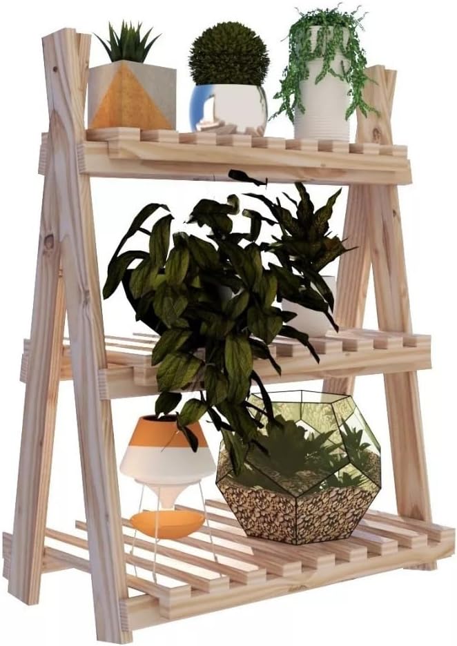 Floreira para plantas Floreira Multiuso Estante Madeira Decorativa 1 Floreira para plantas Floreira Multiuso Estante Madeira Decorativa