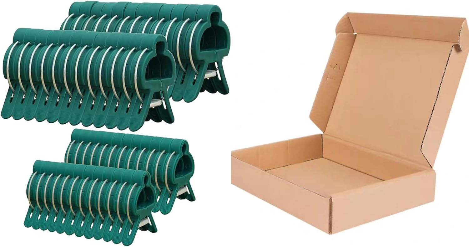 Generic 48 peças de clipes de plantas de jardim, clipes de suporte de plantas para prender caules de plantas, flores ou trepadeiras em gaiolas de tomate, treliça e suporte de plantas, YE-GL58 1 Generic 48 pecas de clipes de plantas de jardim clipes