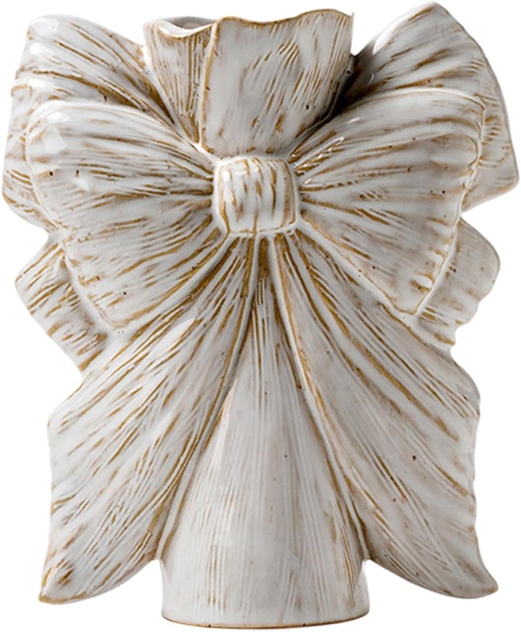 Generic Vaso de flores de cerâmica decorativo vaso de flores arco decoração acessório floral artesanato planta recipiente de flores para estante sala de 1 Generic Vaso de flores de ceramica decorativo vaso de flores