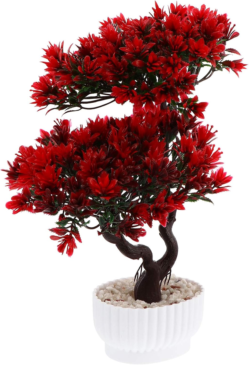 Healeved Bonsai artificial, árvore de bonsai falsa, plantas falsas, planta falsa em vaso, pinheiro japonês, bonsai, árvore artificial para decoração de escritório em casa 1 Healeved Bonsai artificial arvore de bonsai falsa plantas falsas planta