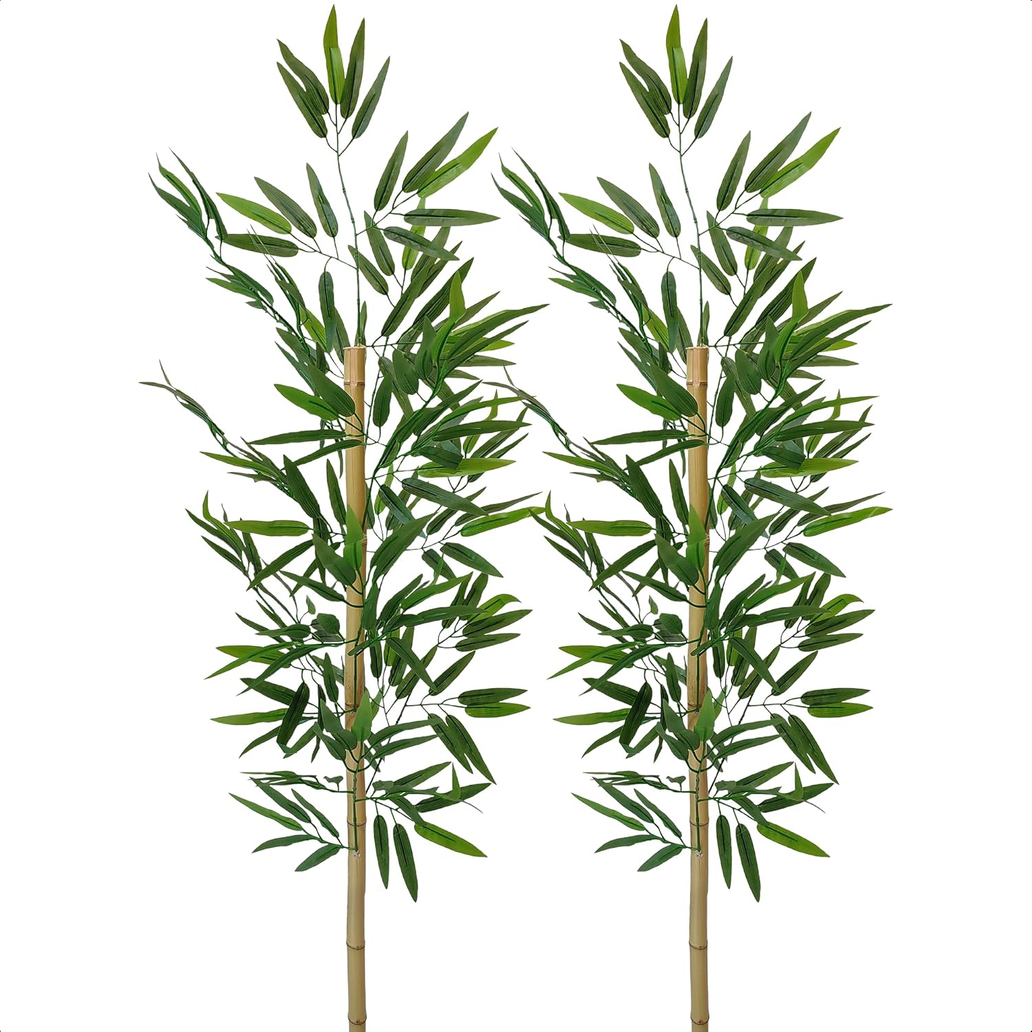 Kit 2 Hastes Bambu Artificial Mosso Grande Decoração Sala 1 Kit 2 Hastes Bambu Artificial Mosso Grande Decoracao Sala