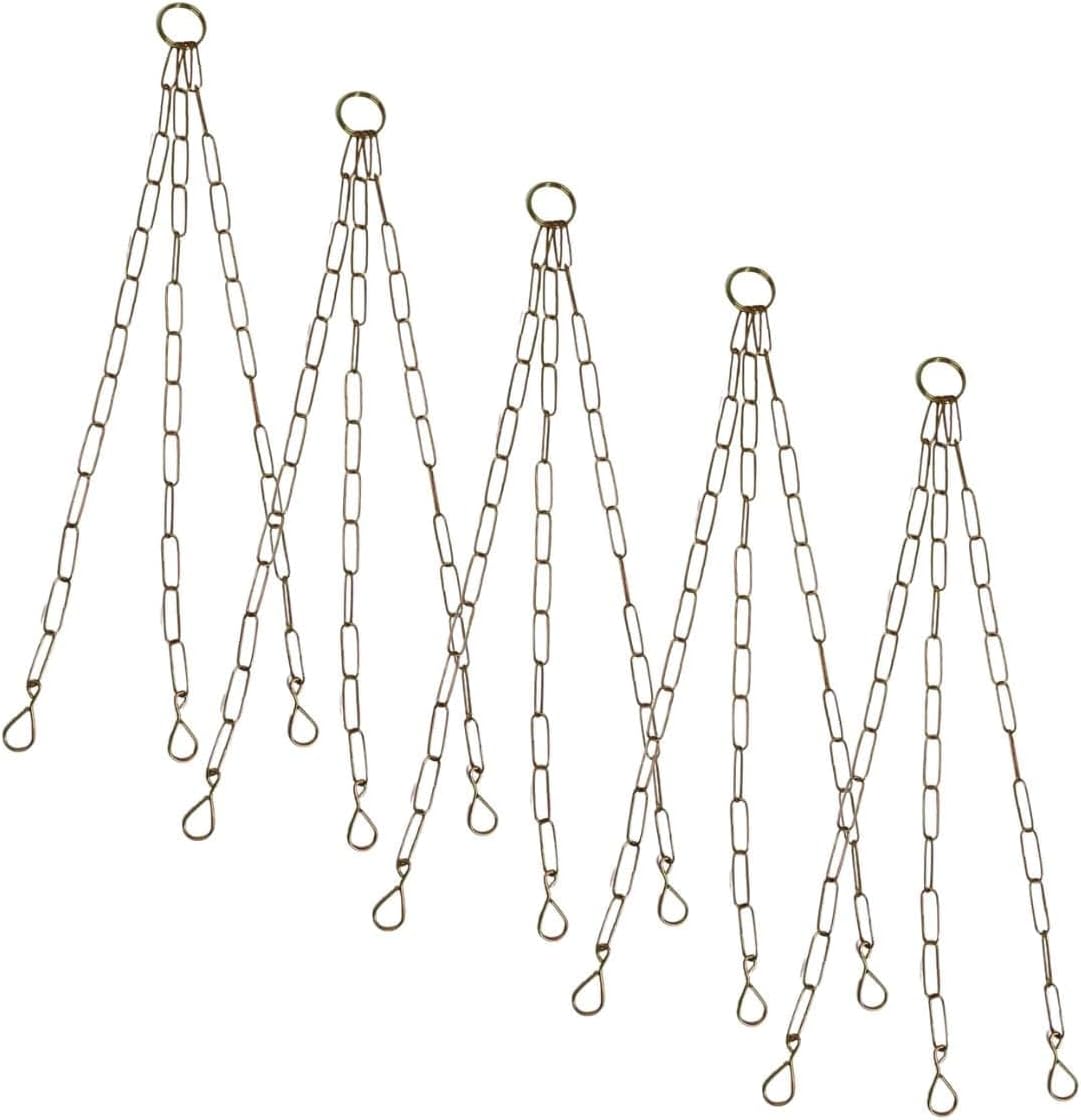 Kit 24 Corrente De Metal 44cm Dourado Suporte Para Pendurar