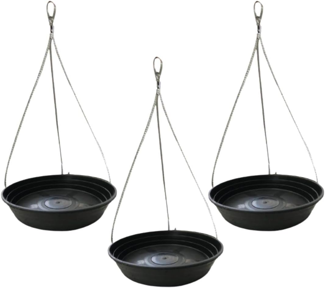 Kit 3 Suporte Para Pendurar Vaso E Planta Prato 17cm + Cabo De Aço 40cm 1 Kit 3 Suporte Para Pendurar Vaso E Planta Prato 17cm