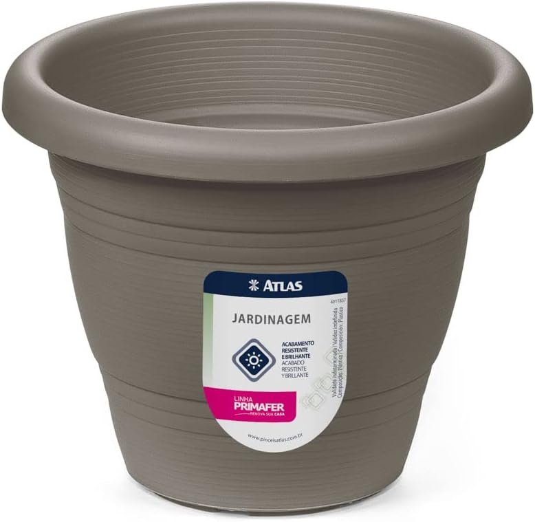 Primafer PR6041-1, Vaso para Jardim, 13cm, Concreto 1 Primafer PR6041 1 Vaso para Jardim 13cm Concreto