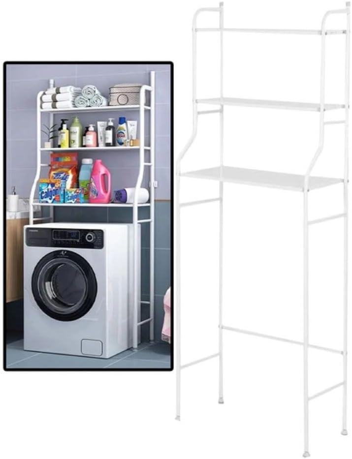 Rack Estante Lavanderia Prateleira Metal Organizador Metal Casa Organizaçao Maquina de Lavar,Estante Organizadora de Metal para Lavanderia 1 Rack Estante Lavanderia Prateleira Metal Organizador Metal Casa Organizacao Maquina