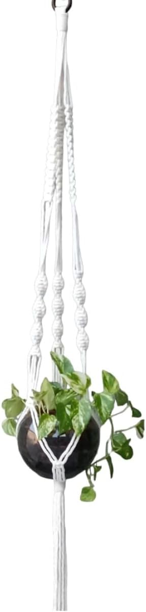 Suporte Corda Para Pendurar Vasos de Plantas Longo 150cm Arte Macramê 1 Suporte Corda Para Pendurar Vasos de Plantas Longo 150cm Arte