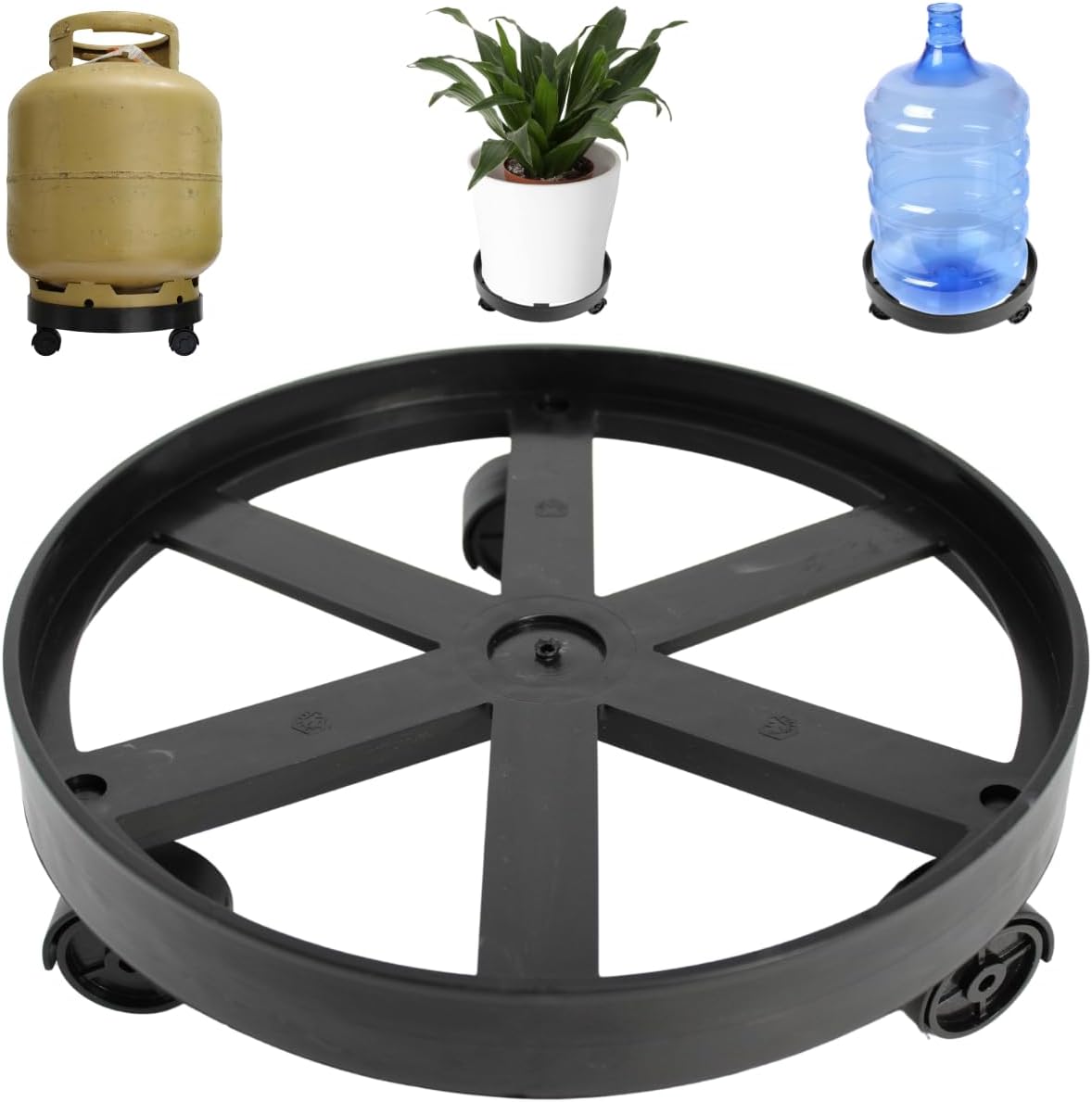 Suporte de Botijão de Gás - Preto 1 Suporte de Botijao de Gas Preto