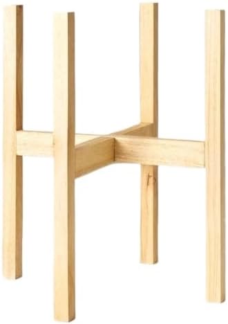 Suporte de Chão em Madeira Pinus Para Vaso cachepô e Plantas(N2x20cm) 1 Suporte de Chao em Madeira Pinus Para Vaso cachepo e