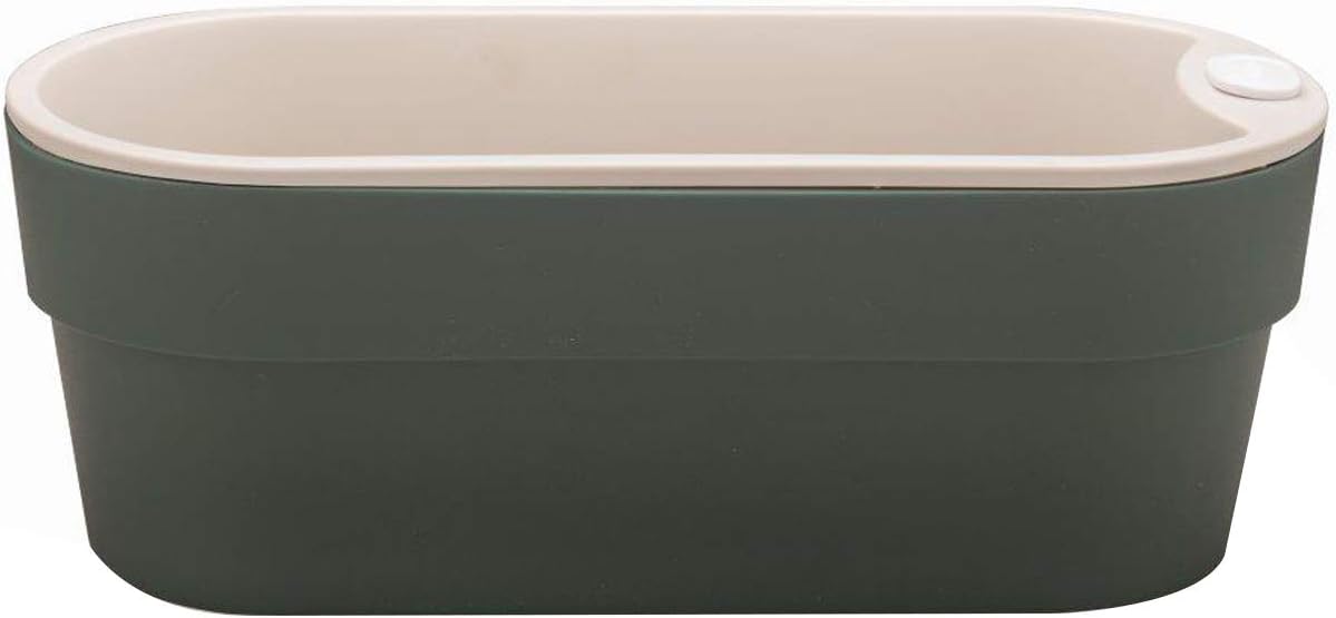 Vaso Autoirrigável Planta Tempero Jardim Horizontal Hortinha, OU, Chumbo 1 Vaso Autoirrigavel Planta Tempero Jardim Horizontal Hortinha OU Chumbo