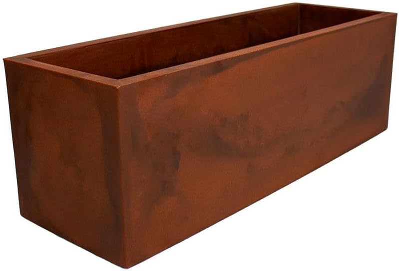 Vaso Floreira Flat 67 - Japi (Aço corten) 1 Vaso Floreira Flat 67 Japi Aco corten