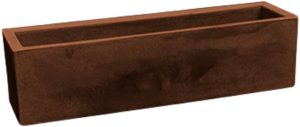 Vaso Para Plantas Polietileno Cachepot Floreira 57cm Jardineira Decoração (Aco Corten)