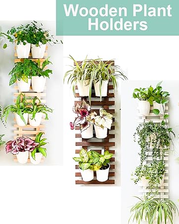 Suporte de madeira para plantas