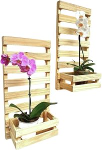 Kit 2 Painel Floreira Jardim Vertical Plantas Com Cachepos