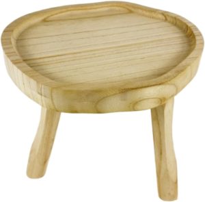 ＫＬＫＣＭＳ Suporte de vaso de flores de madeira robusto suporte de exibição suporte de vaso de flores leve elegante redondo suporte de planta para mesa em casa