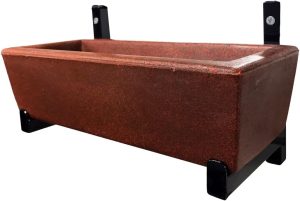 Suporte de Ferro p/ Jardim Vertical com Floreira p/ Plantas Cor: Marrom