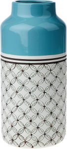 Clemence Vaso 34 * 15cm Ceramica Azul/bran Cn Home & Co Único