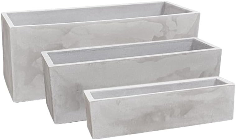 KIT 3 Vasos Para Plantas Jardineira Polietileno Cachepot Floreira
