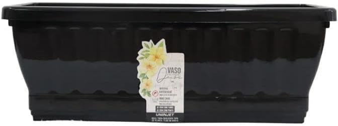 Vaso Anti Dengue Jardineira Floreira com Prato N27 Uninjet