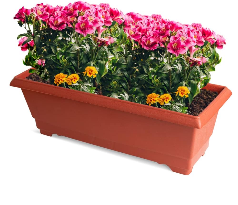 Vaso Jardineira Arqplast Terracota Grande 50cm 1 Vaso Jardineira Arqplast Terracota Grande 50cm