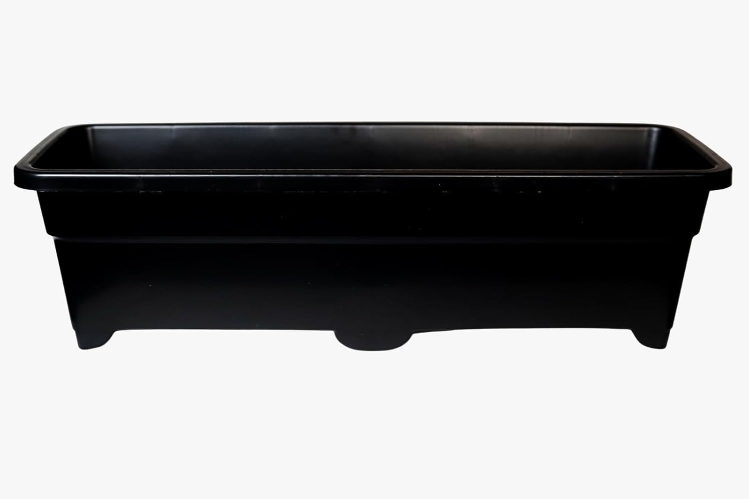 12 Jardineiras floreira plasticas resistentes de 47 cm cor Preto para jardim horta temperos 1 12 Jardineiras floreira plasticas resistentes de 47 cm cor Preto