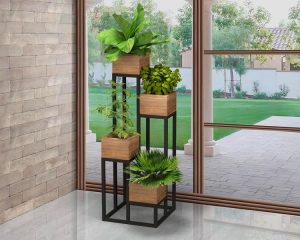 Jardineira Floreira Vaso Cachepot em Madeira Tridimensional Prime - Comprar Móveis em Casa
